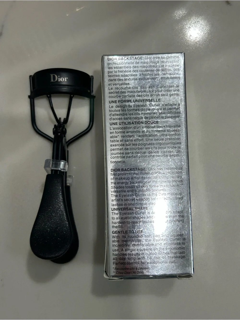 Dior Backstage Eyelash Curler - Black with Silver Box